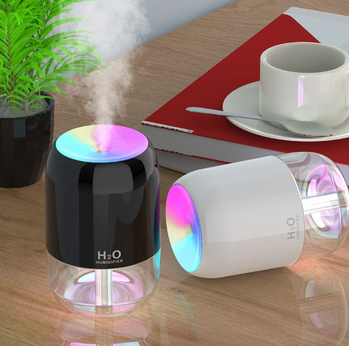 200ml Mini Portable USB Humidifier Cool Mist Humidifier W/Night Light For Bedroom Travel Office Home