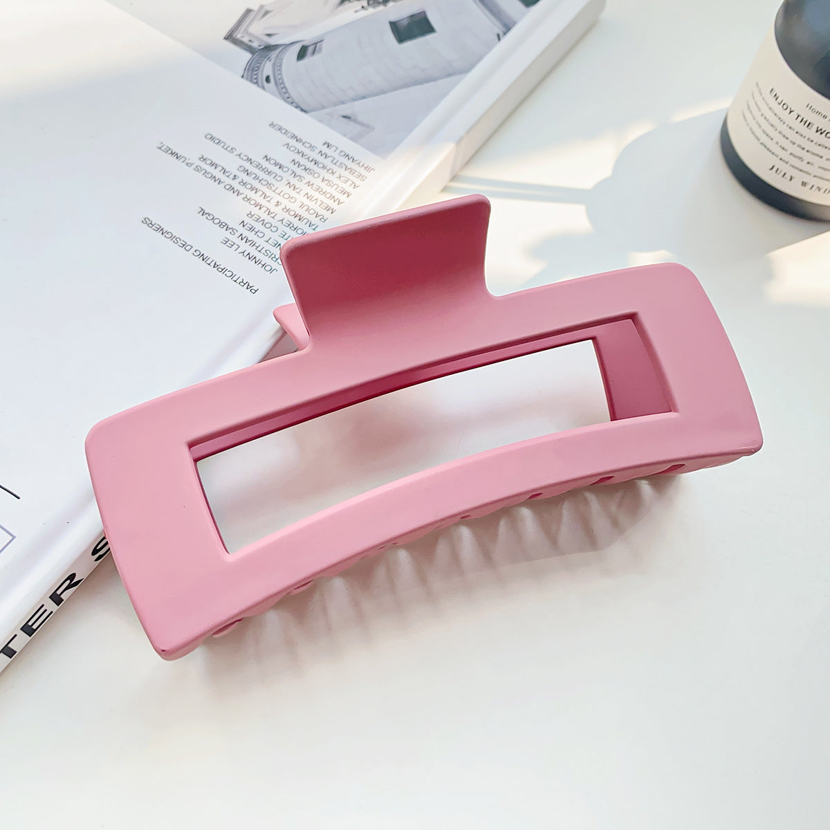 Hair Clips for Women X-Large Neutral Rectangle Hair Clips (X-Large)