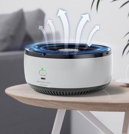 Indoor Ashtray - 2" 1 Multifunctional Ashless Air Purifier with Filter Ashtray