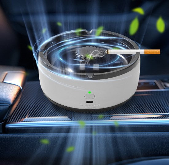 Indoor Ashtray - 2" 1 Multifunctional Ashless Air Purifier with Filter Ashtray