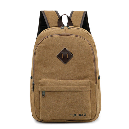 Canvas Backpack High School Backpack Casual Bag Computer Bag