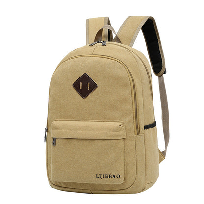 Canvas Backpack High School Backpack Casual Bag Computer Bag