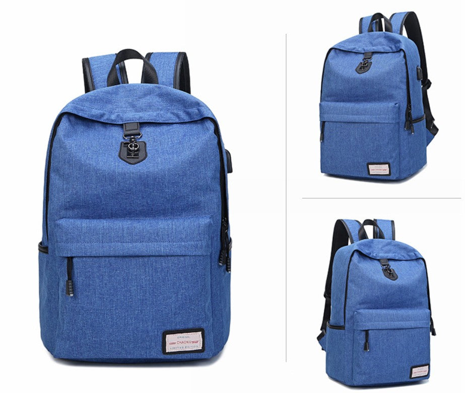 Outdoor Durable Laptops Backpack W/ USB Charging Port