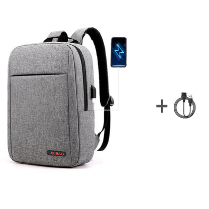 Size XL Upgraded Style Backpack Simple School Bag Middle School Backpack USB Backpack
