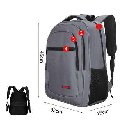 Four Layers Reinforced Upgraded Style Backpack Simple Middle School Backpack USB Backpack
