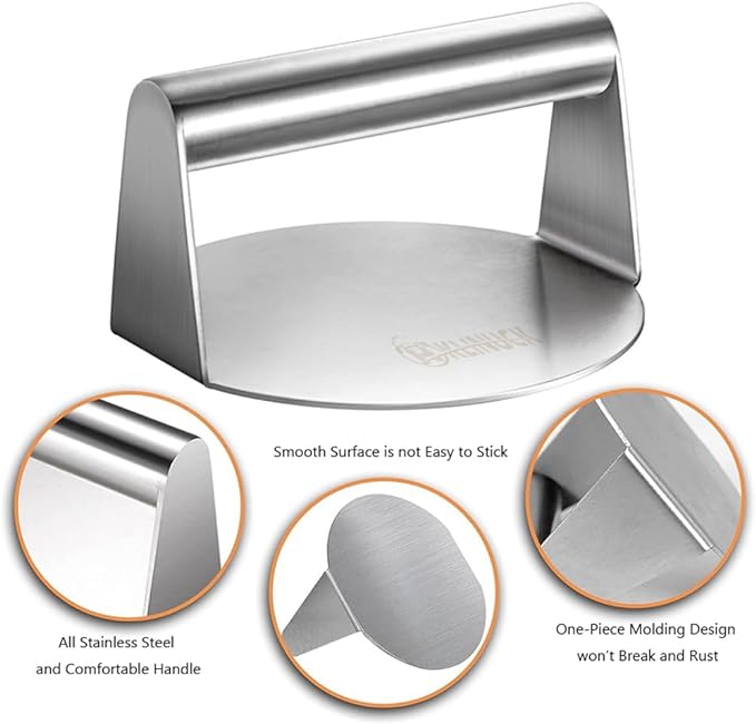 Stainless Steel Burger Press