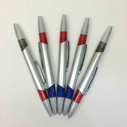 Silver Double Sided Ballpoint Pen