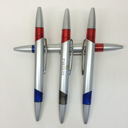 Silver Double Sided Ballpoint Pen