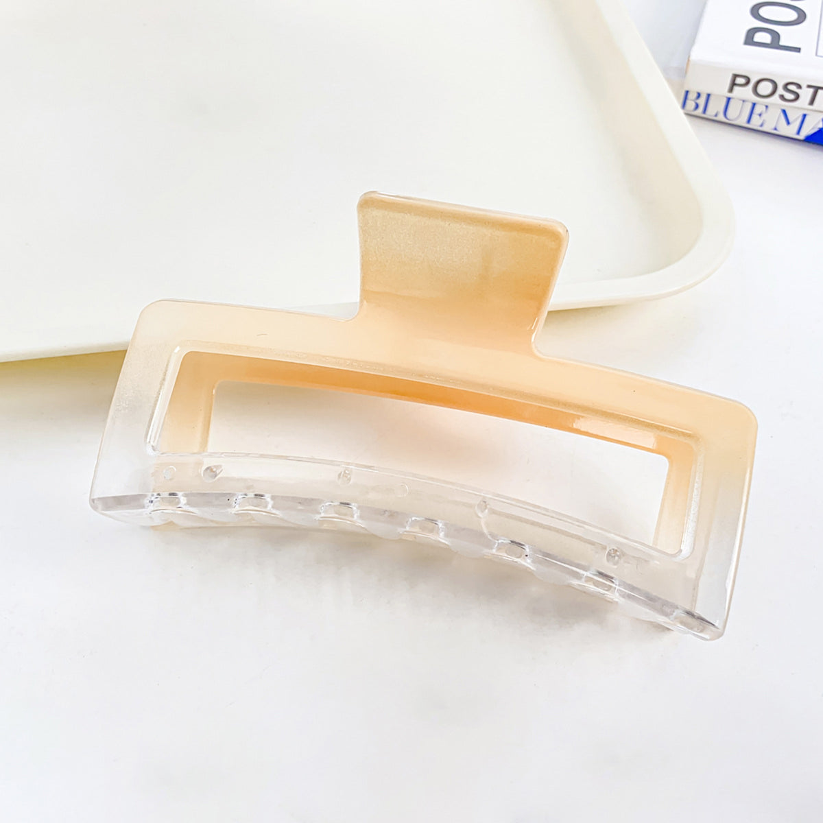 Hair Claws for Women Girls Candy Color Rectangle Hair Claw Clips