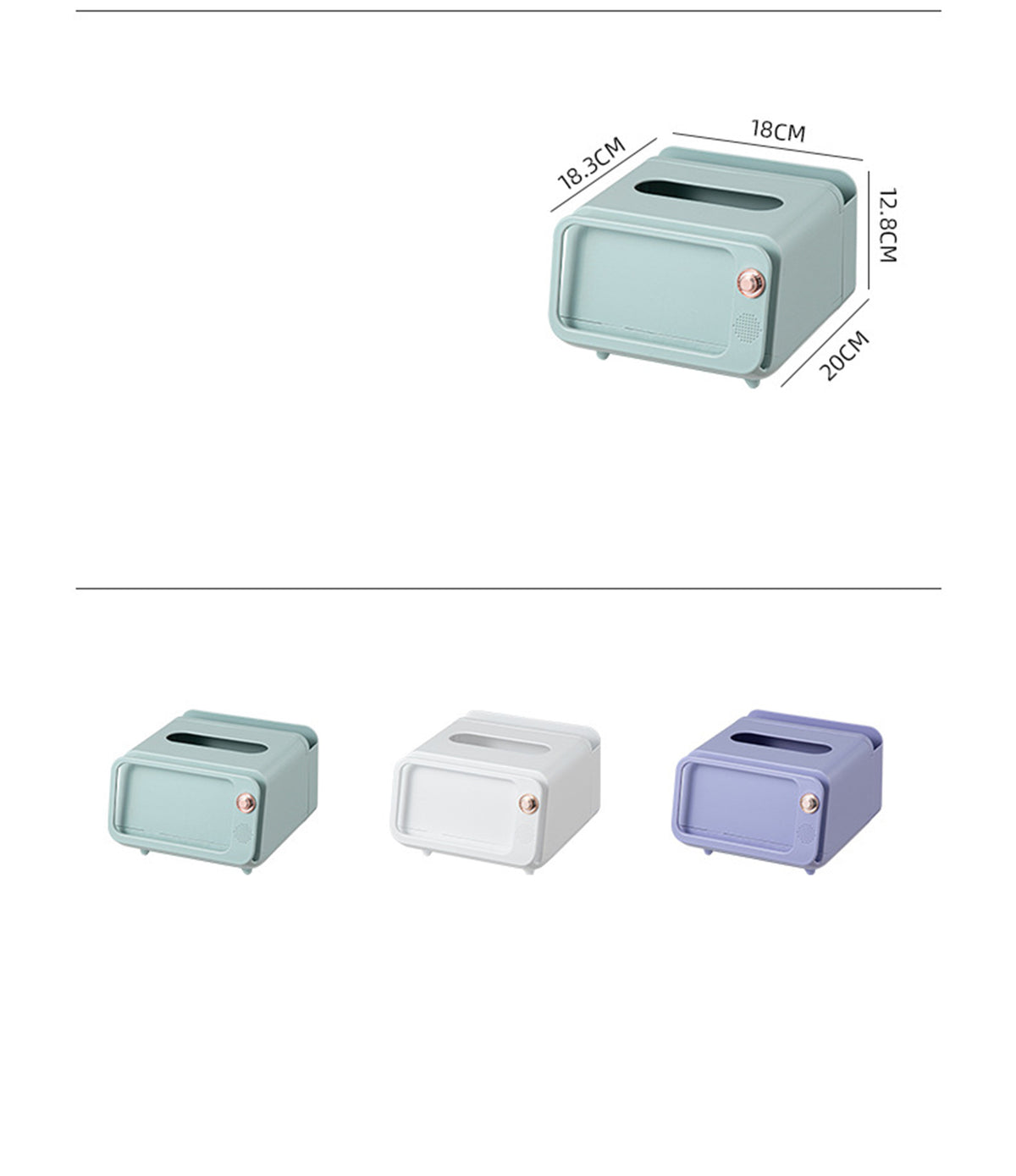 TV Tissue Box Phone Holder Funny Paper Dispenser Cover with Compartment Innovative Table Centerpiece
