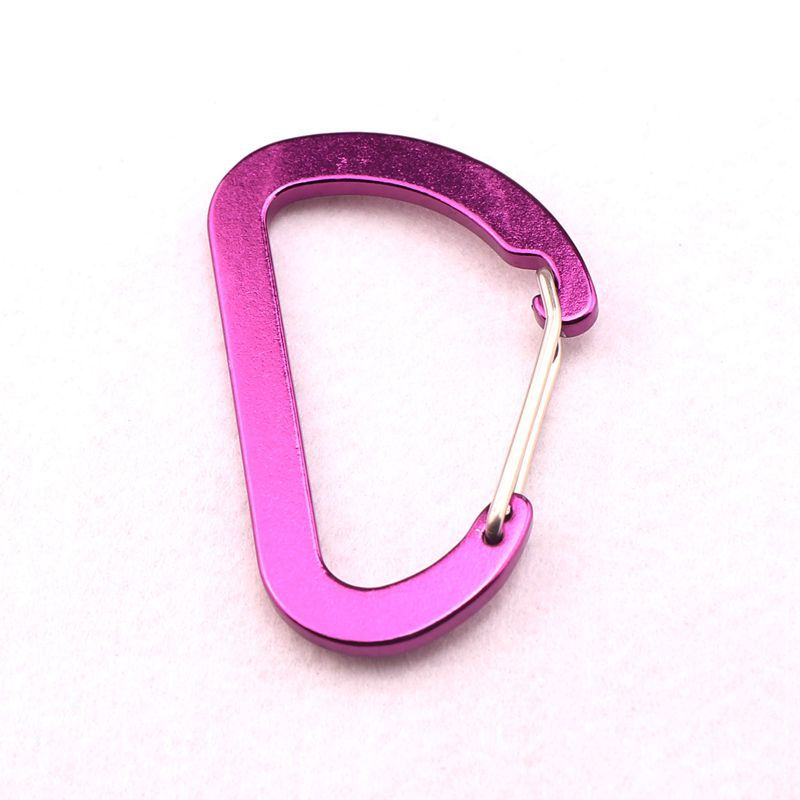 Flat #8 D Shape Aluminium Alloy Carabiners