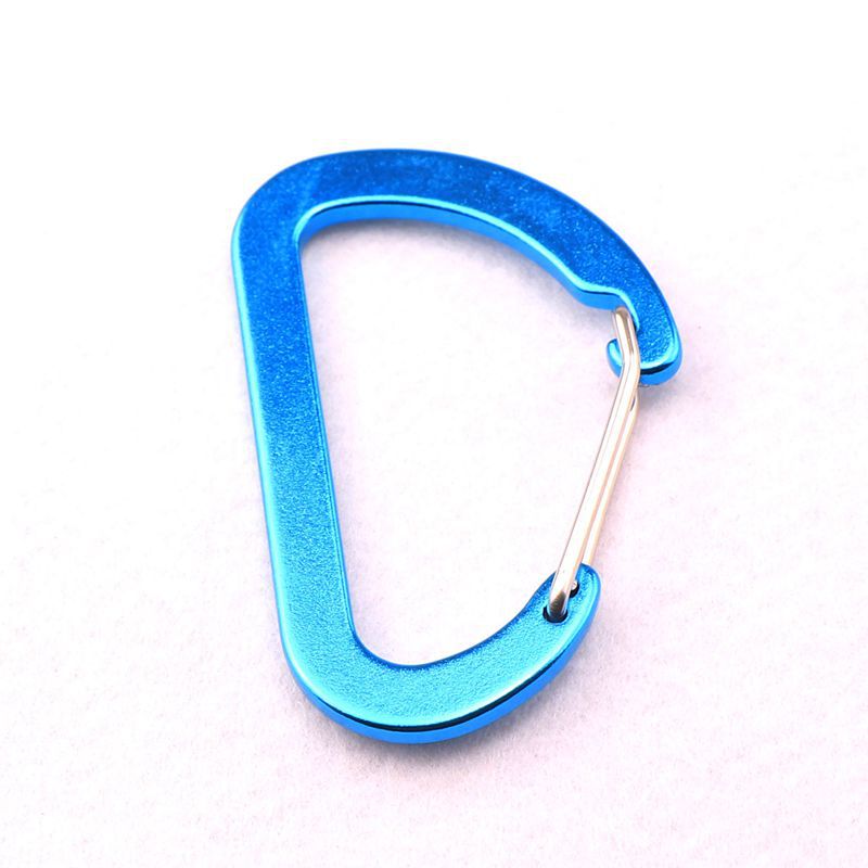 Flat #8 D Shape Aluminium Alloy Carabiners