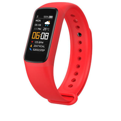 Color Screen Sport Pedometer Heart Rate Fitness Watch
