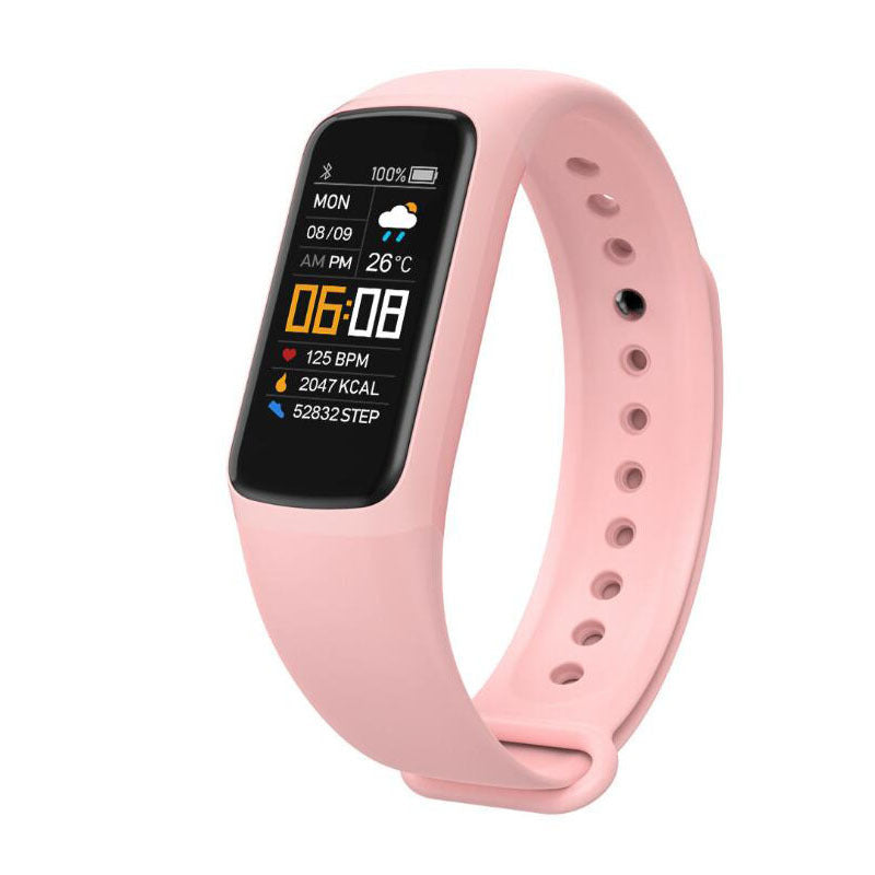 Color Screen Sport Pedometer Heart Rate Fitness Watch