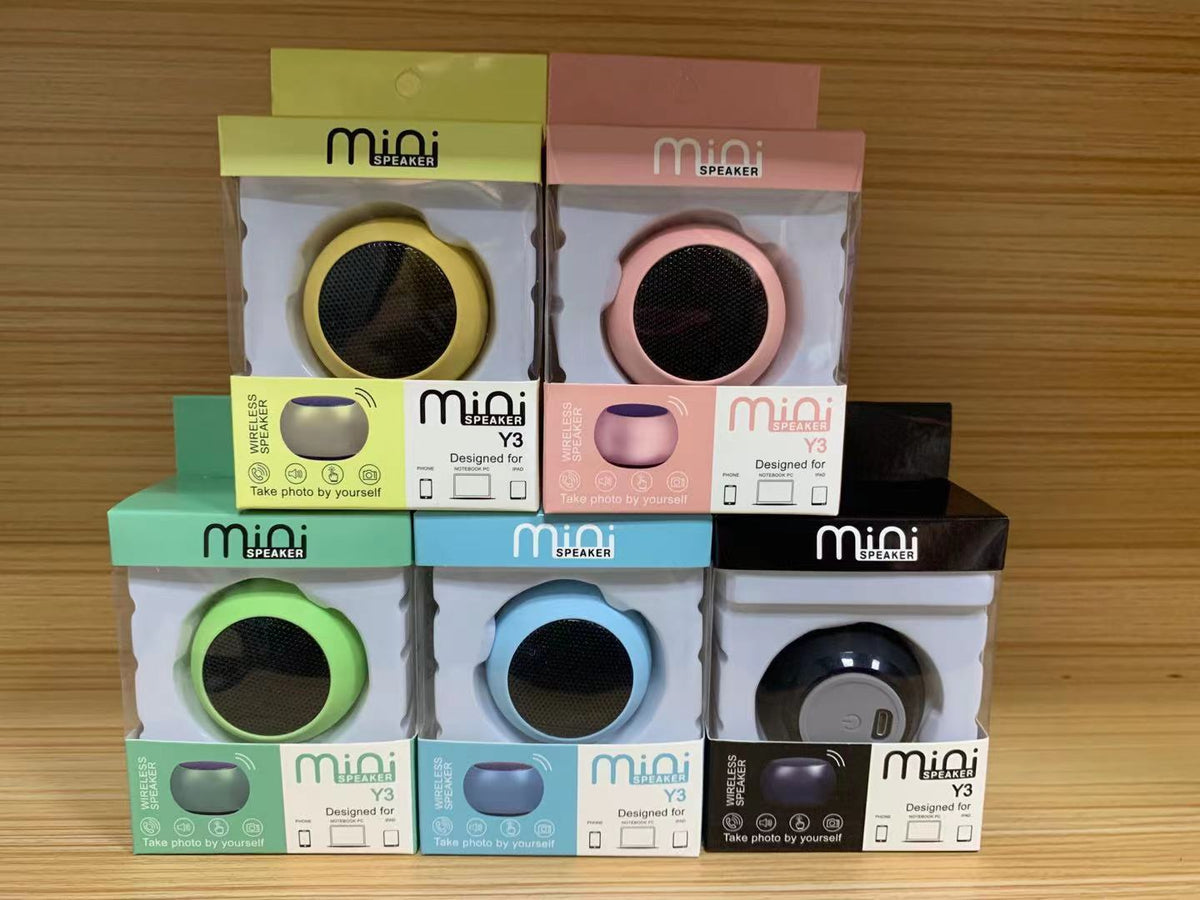 Round Macaroon Portable Mini Wireless Speaker