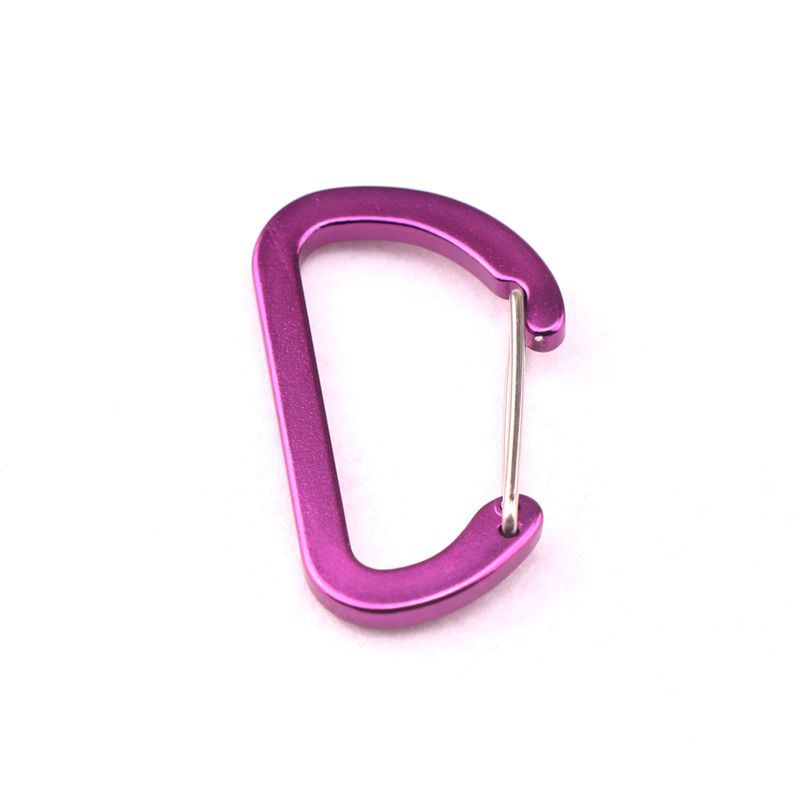 Flat #5 D Shape Aluminium Alloy Carabiners