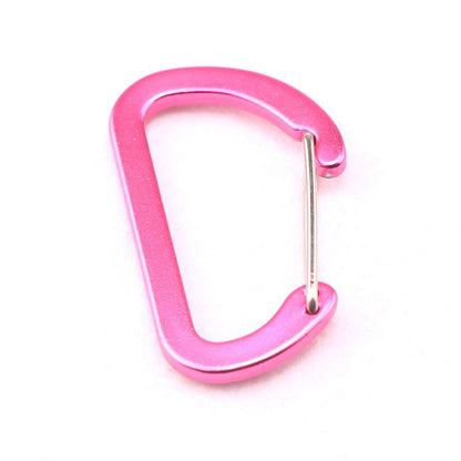 Flat #6 D Shape Aluminium Alloy Carabiners