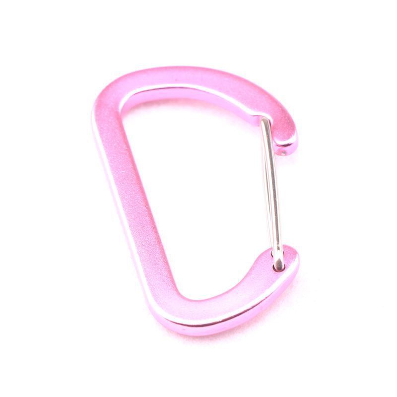 Flat #6 D Shape Aluminium Alloy Carabiners