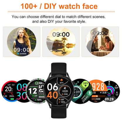 1.38 Screen Wireless Calling Watch Heart Rate Red Light Blood Oxygen AI Voice Smart Bracelet