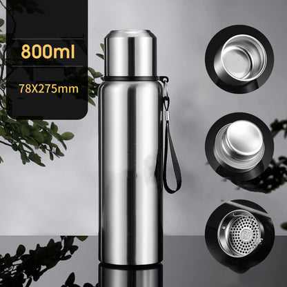 27OZ Stainless Steel Vacuum Insulated Water Bottle W/Cup