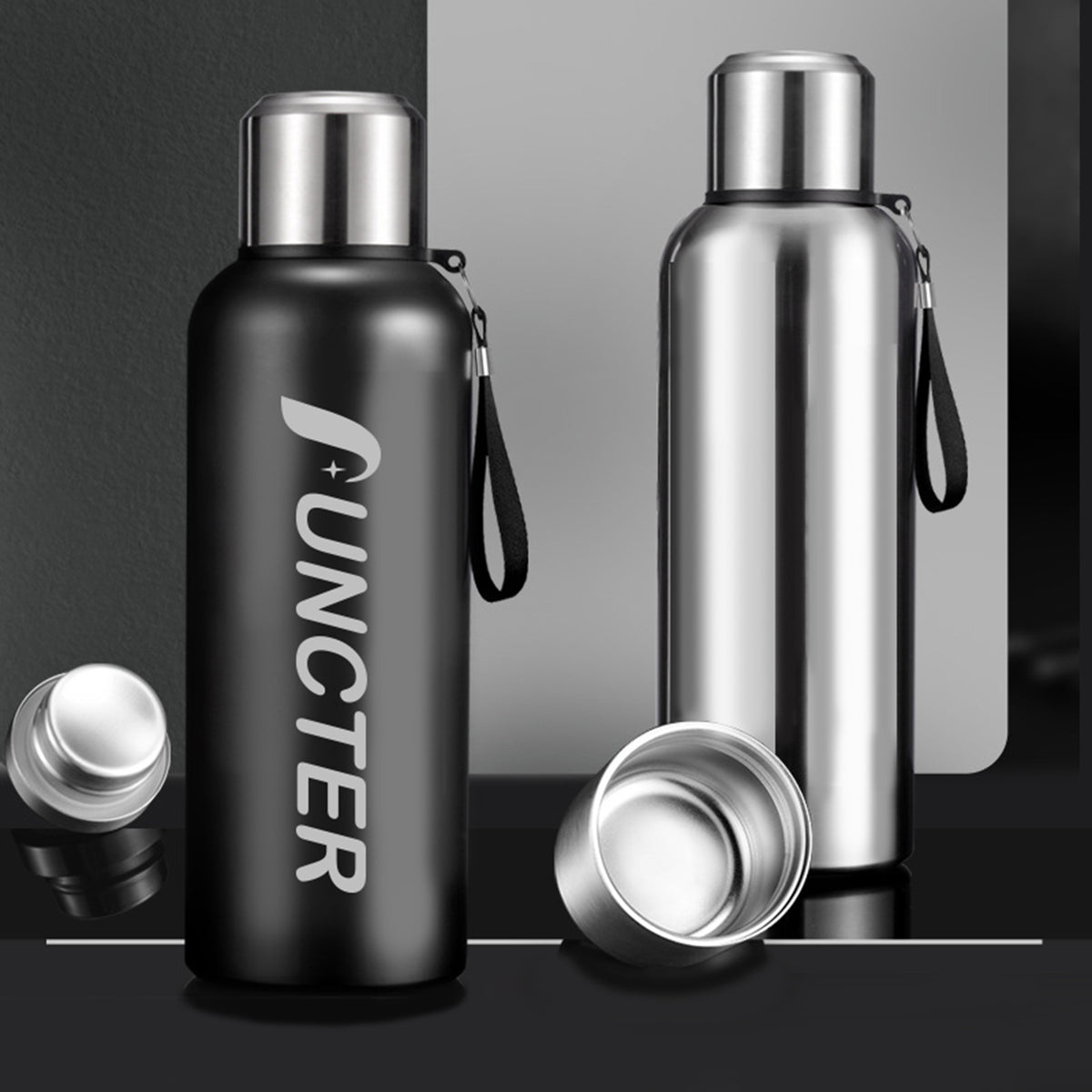 27OZ Stainless Steel Vacuum Insulated Water Bottle W/Cup