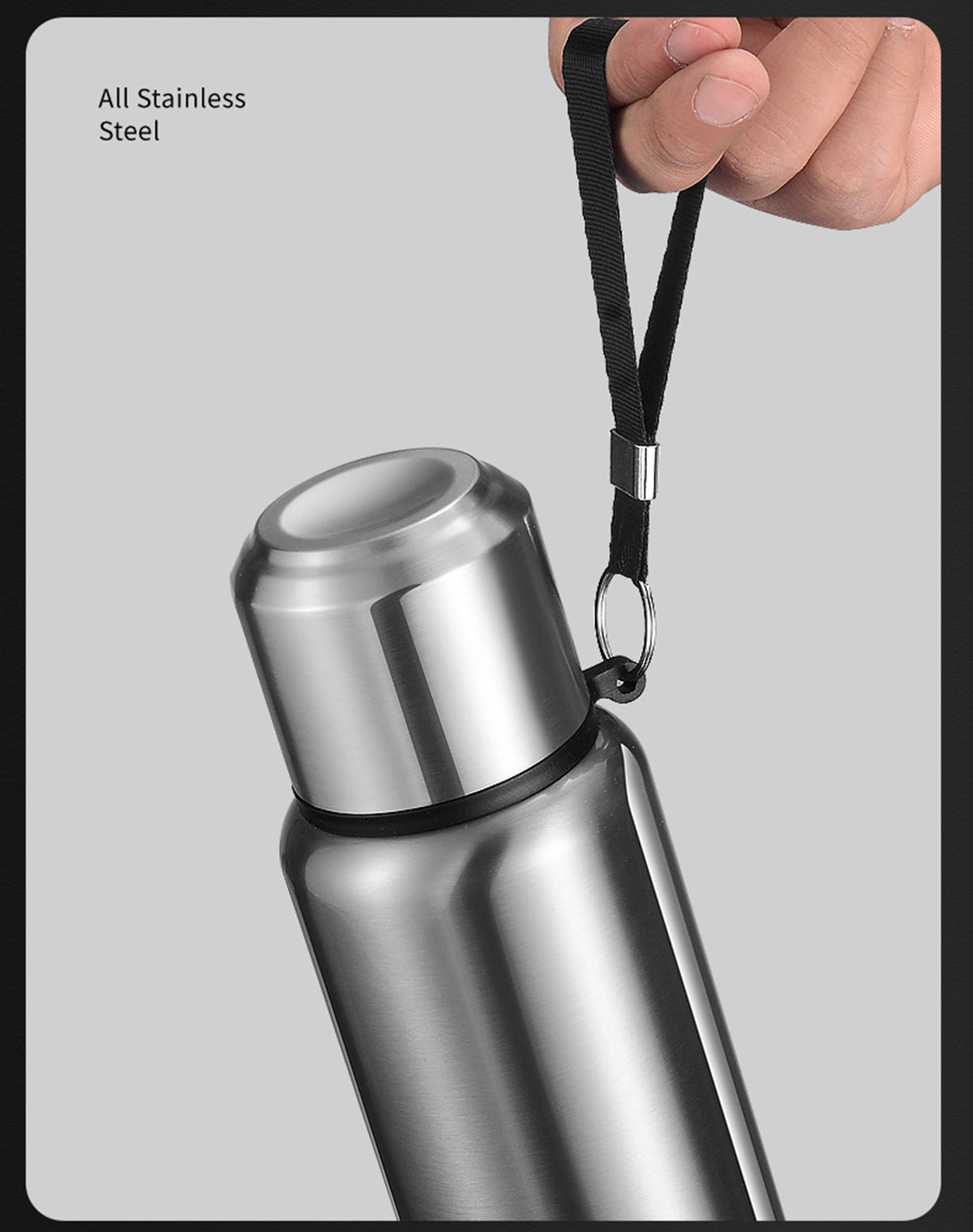 27OZ Stainless Steel Vacuum Insulated Water Bottle W/Cup