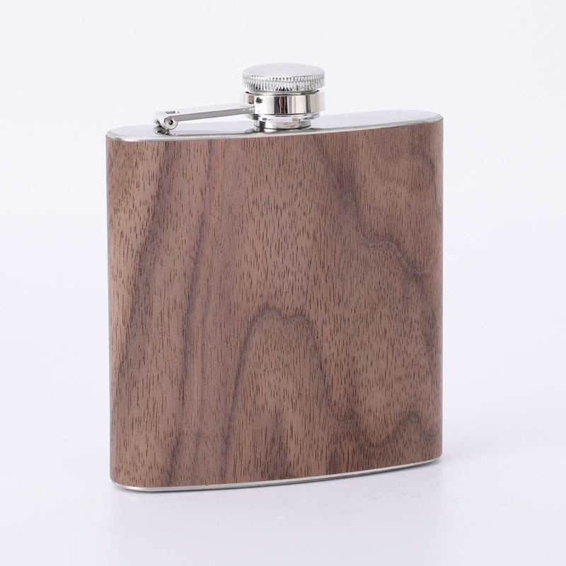 #1 Wooden PU Stainless Steel Cup Pint Cup 6 OZ Shot Cup