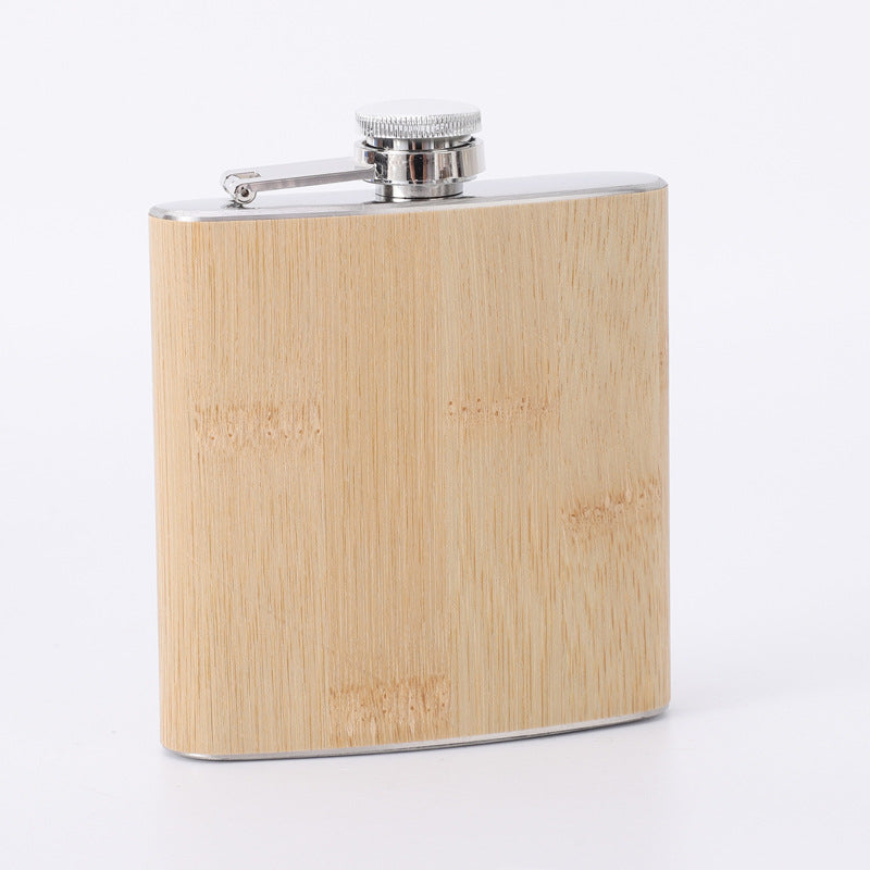 #4 Wooden PU Stainless Steel Cup Pint Cup 6 OZ Shot Cup