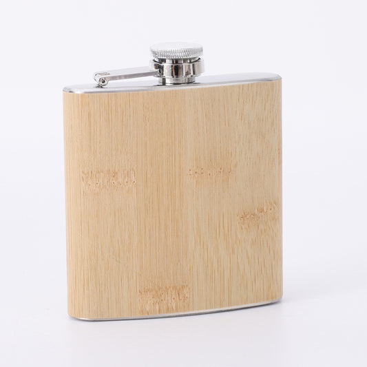 #4 Wooden PU Stainless Steel Cup Pint Cup 6 OZ Shot Cup