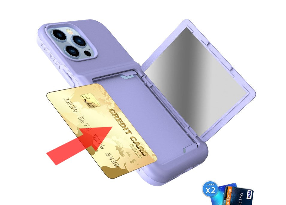 2-in-1 TPU Card Insertion Phone Case UNBreak Case Phone Protective Case