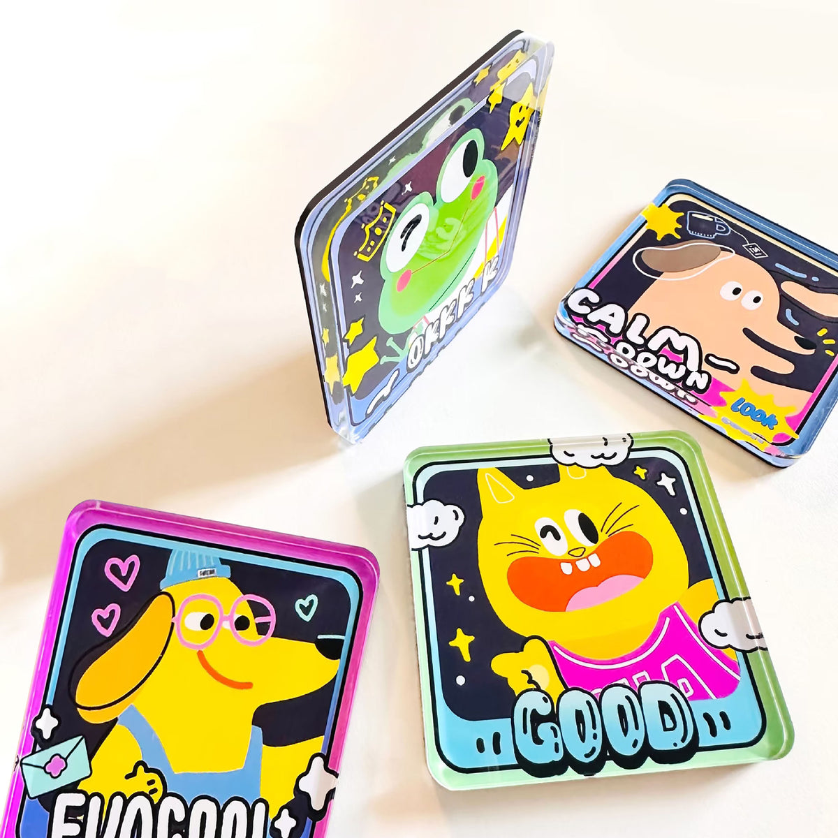 Square Magnet Square Shape Acrylic Magnet