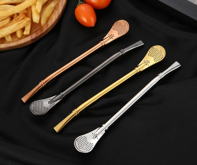 304 Stainless Steel Straw Spoon