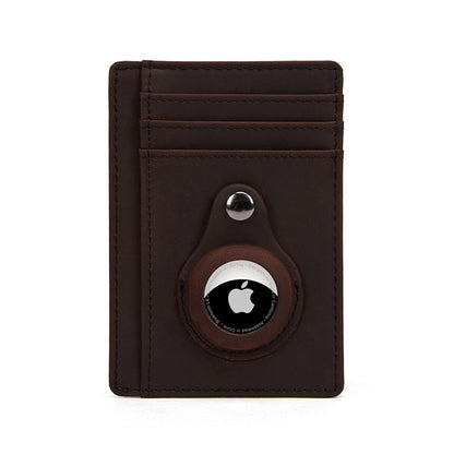 RFID Genuine Leather Tracker Protector Case Gentleman Wallet Money Clip