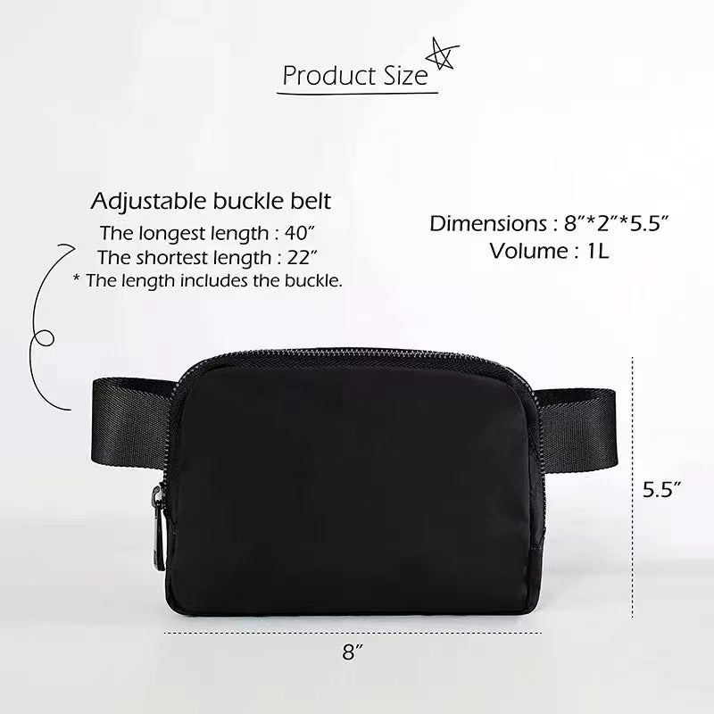 Waterproof Crossbody Belt Bag Fanny Pack