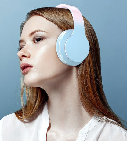 Foldable On Ear Stereo Wireless Headsets Earphone