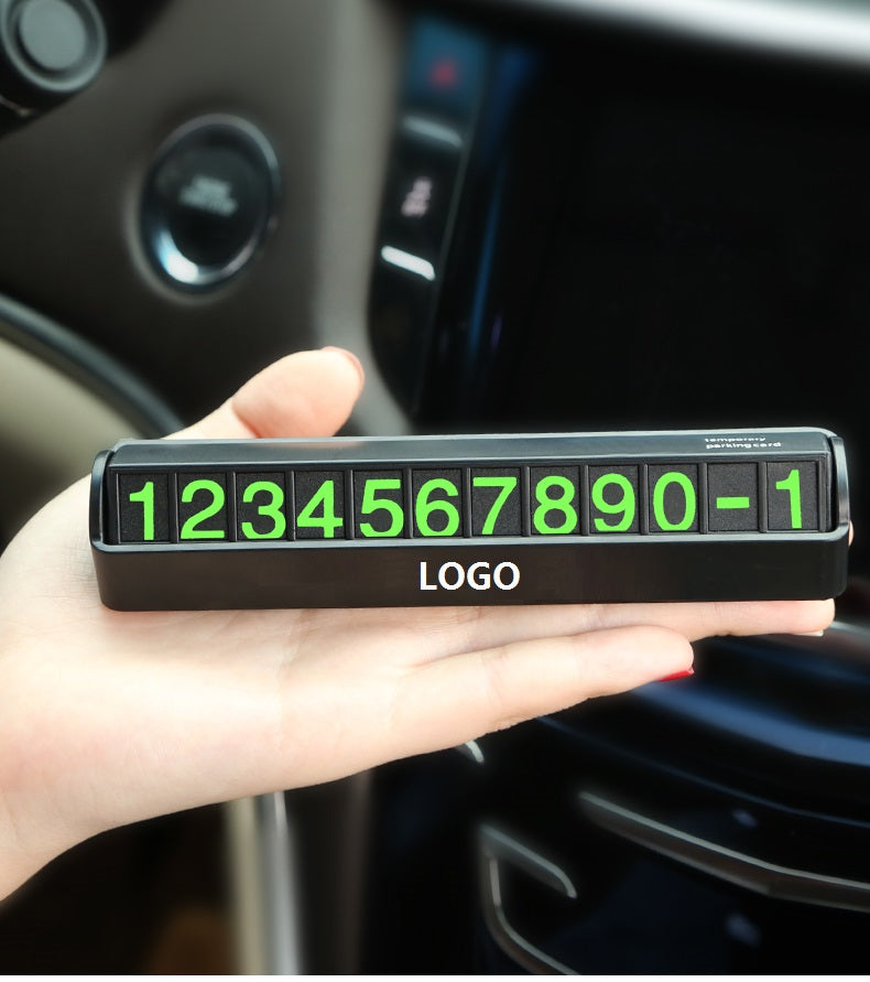 Temporary Parking Card Mobile Phone Number Plate