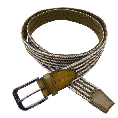 Perforated Elastic Woven Belt Needle Buckle Elastic Belt Casual woven belt