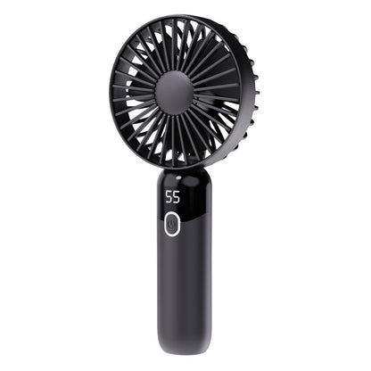 Portable Handheld Fan, Personal Fan with LED Display, Desk Fan Rechargeable with 6 speed
