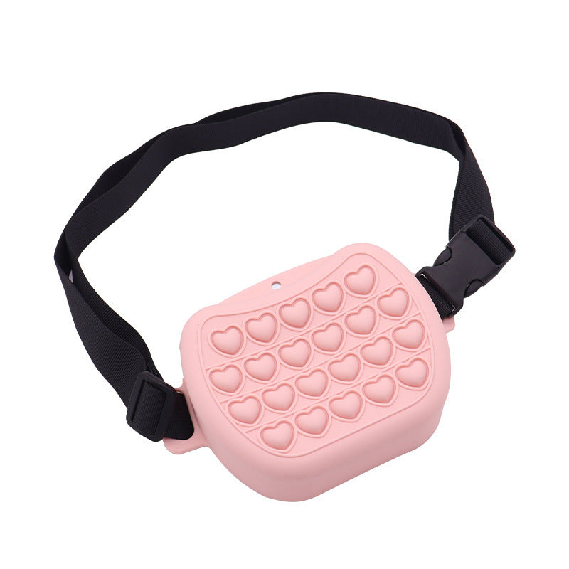 Silicone Treat Bag Fanny Pack With Waist Belt for Pet Training Walking