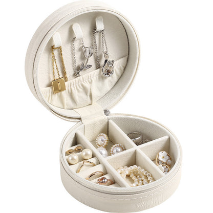 Portable Jewelry Box Earrings Rings Necklaces Tiny Jewelry Box Mini Compact Jewelry Box