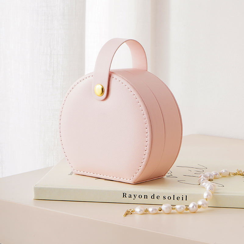 PU Handheld Bag Jewelry Mini Portable Cute Case