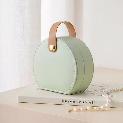 PU Handheld Bag Jewelry Mini Portable Cute Case