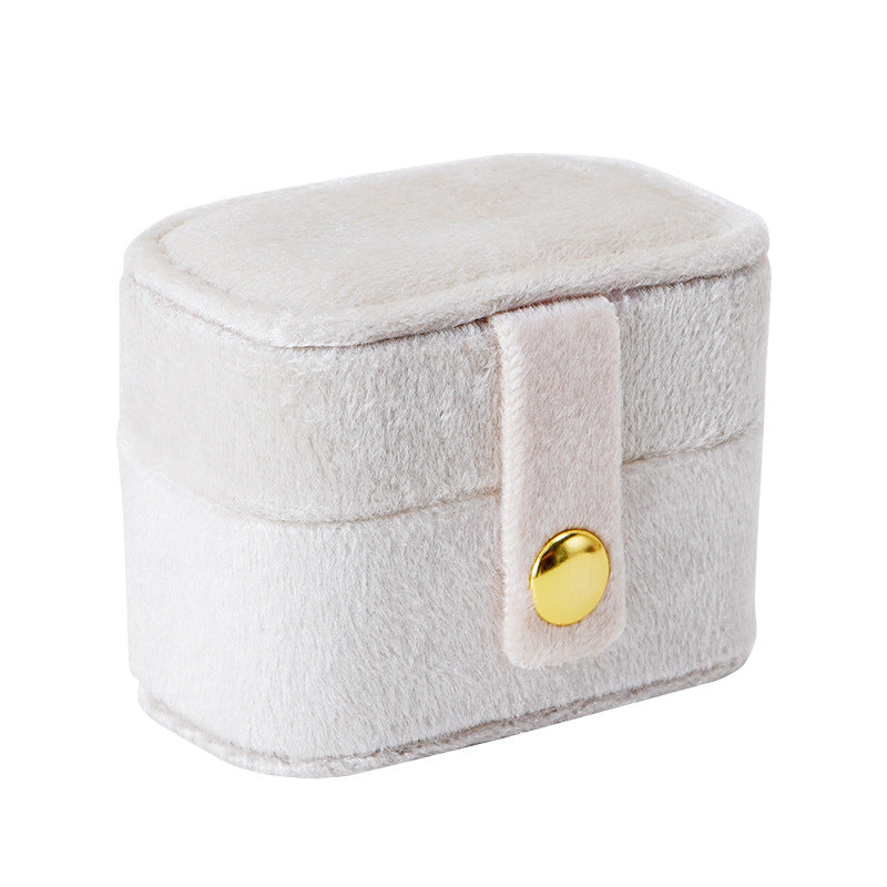 Mini Jewelry Box Travel Mirror Jewelry Case