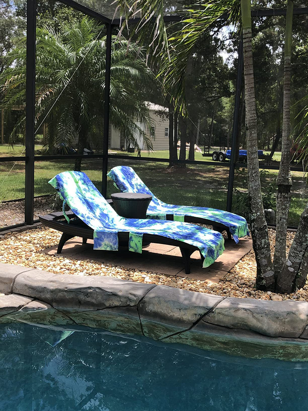 Beach Chair Cover Microfiber Lounge Chair Cover