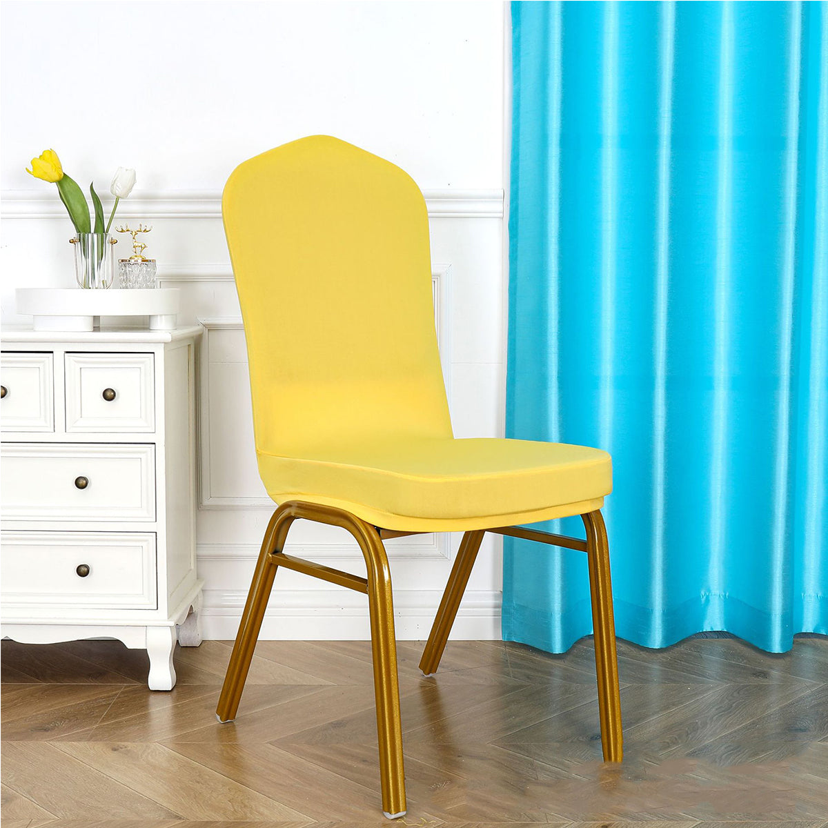 Half Cover Thickened Spandex Hotel Chair Cover