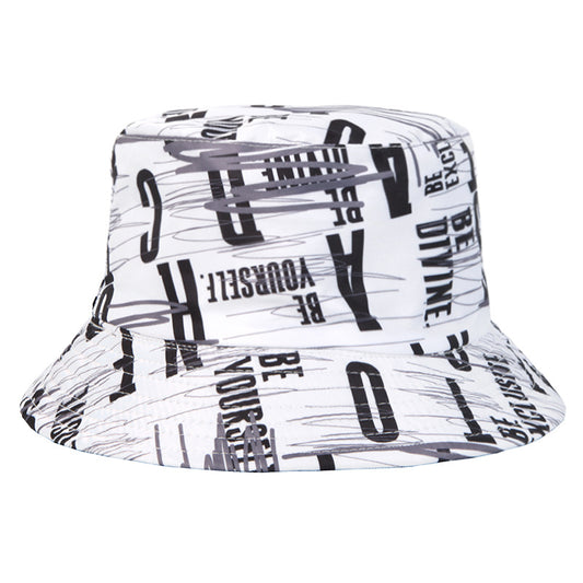 #3 Creative Letter Graffiti Pattern Basin Cap Bucket Hat