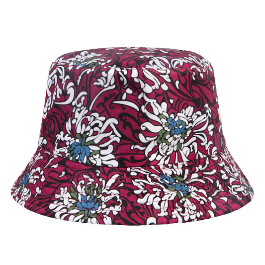 #21 Geometric Tie-dye Pattern Basin Cap Bucket Hat