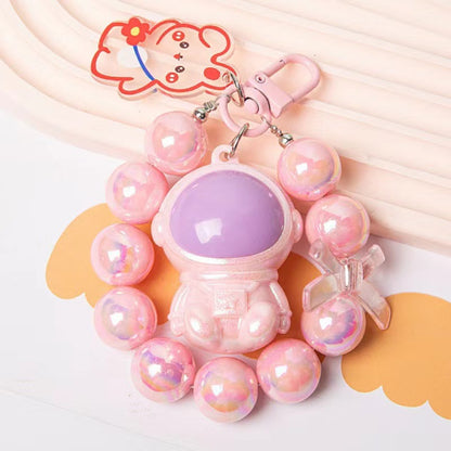Macarons Astronaut Keychain Phone Pendant Bag Keyring Bag Pendant Charm Accessories