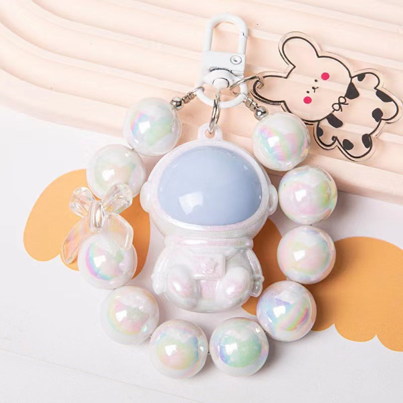 Macarons Astronaut Keychain Phone Pendant Bag Keyring Bag Pendant Charm Accessories