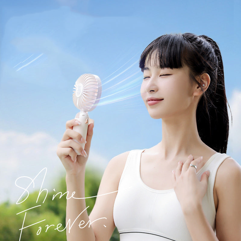 Portable Handheld Fan Personal Folding Travel Fan with 5 Speeds 90 Degree Adjustable Fan